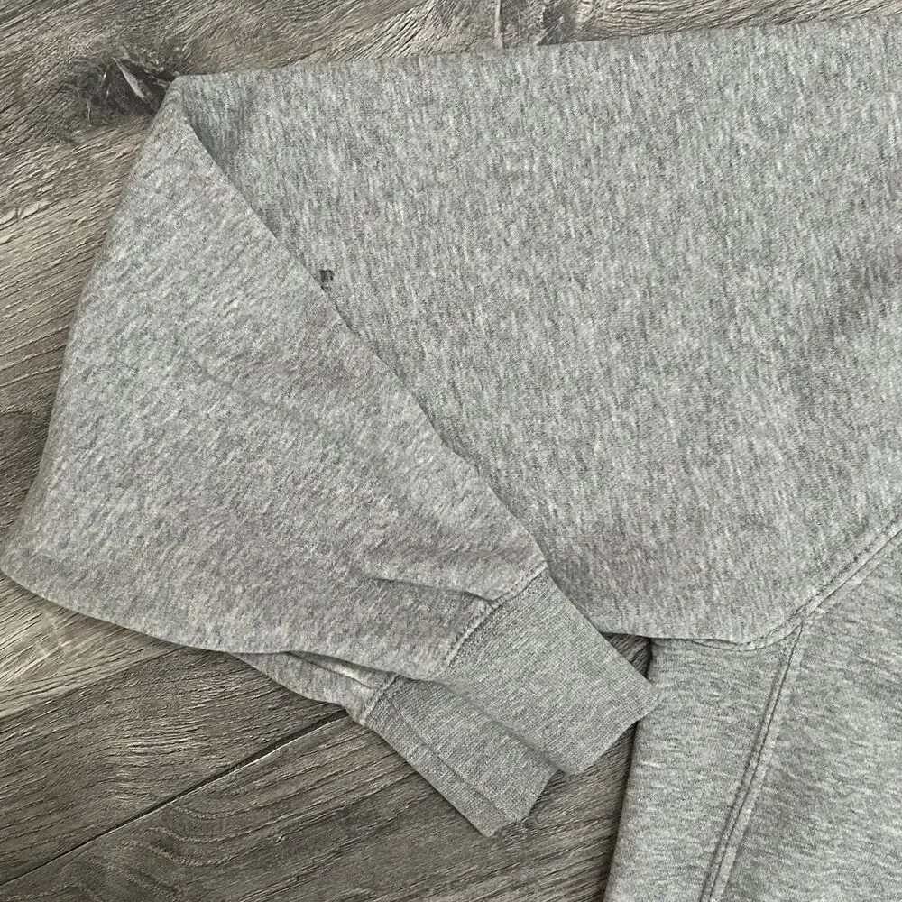 Nike Hoodie Mens Small Gray Club Fleece Pullover Swoosh Logo Kangaroo BV2654-063 - Picture 6 of 8